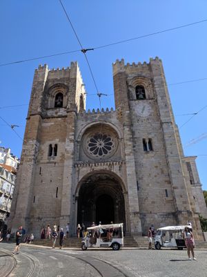 The Lisbon Cathedral and Pombaline Lower Town in Portugal